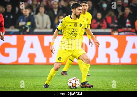 JORGINHO de Chelsea pendant la Ligue des champions de l'UEFA, Round de 16, match de football à 2nd jambes entre le LOSC Lille et Chelsea le 16 mars 2022 au stade Pierre Mauroy à Villeneuve-d'Ascq, France - photo Matthieu Mirville / DPPI Banque D'Images