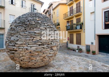 Sculpture.artiste: Manolo Paz.titre: sans titre.année: 1999.Palma de Mallorca.Espagne Banque D'Images