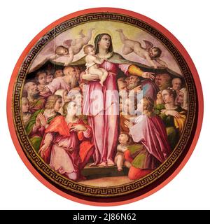 Madonna della Misericordia - tempera su tavola - Giorgio Vasari - 1557 - Arezzo , Italia,Museo Diocesano d’Arte Sacra Banque D'Images