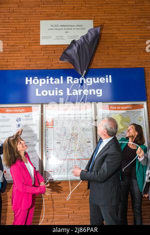 Inauguration du Teleo, le nouveau téléphérique urbain de Toulouse Metropole, le plus long de France. Toulouse, France, le 13 mai 2022. Photo de Patricia Huchot-Boissier/ABACAPRESS.COM Banque D'Images