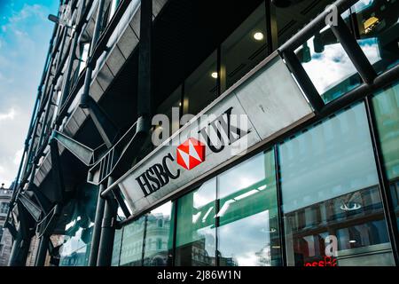 Succursale HSBC, Londres Banque D'Images