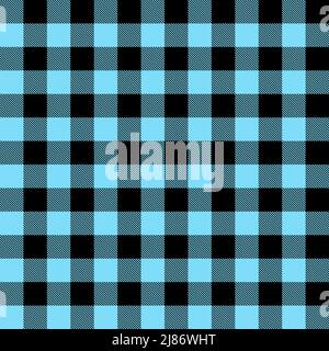Nappe à carreaux bleus noirs. Texture vectorielle sans couture en tissu écossais traditionnel. Motif écossais Vichy. Illustration de Vecteur