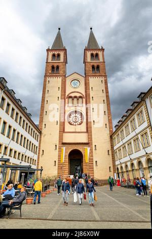 Allemagne Bavière route romantique. Wurzburg. Cathédrale de Wurzburger Dom Banque D'Images