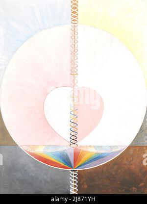 Hilma af Klint - Groupe IX,UW N° 25, The Dove, N° 1 - 1915 Banque D'Images