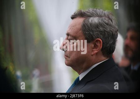 Sorrente, Italie. 13 mai 2022. Le Premier ministre italien Mario Draghi à l'édition 1st de "Verso Sud" organisée par la Maison européenne - Ambrosetti à Sorrente, Naples, Italie, le 13 mai 2022. Credit:Franco Romano/Alamy Live News Banque D'Images