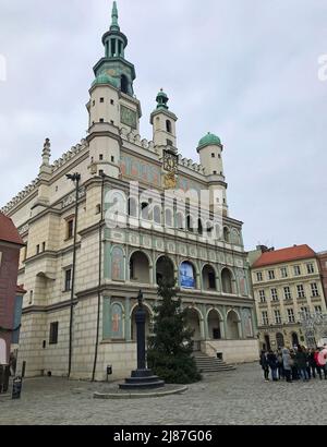 Hôtel de ville historique - Poznan, Pologne Banque D'Images