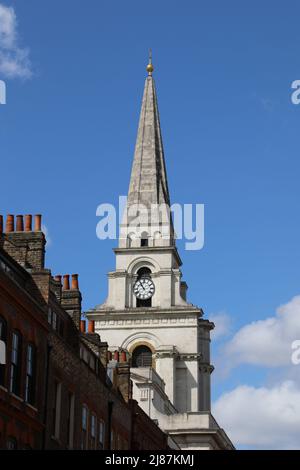 Christ Church à Spitalfields dans l'est de Londres Banque D'Images