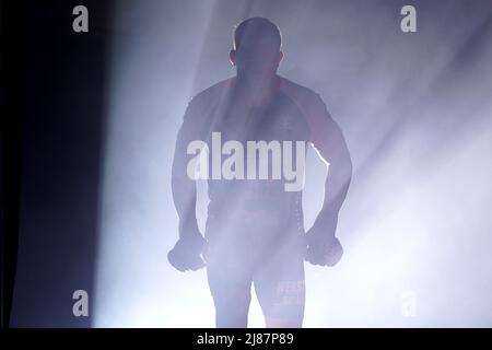 Logan Storley avant le championnat du monde Welterweight Interim lutte contre Michael page à la SSE Arena, Londres. Date de la photo: Vendredi 13 mai 2022. Banque D'Images