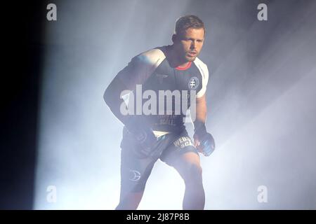 Logan Storley avant le championnat du monde Welterweight Interim lutte contre Michael page à la SSE Arena, Londres. Date de la photo: Vendredi 13 mai 2022. Banque D'Images