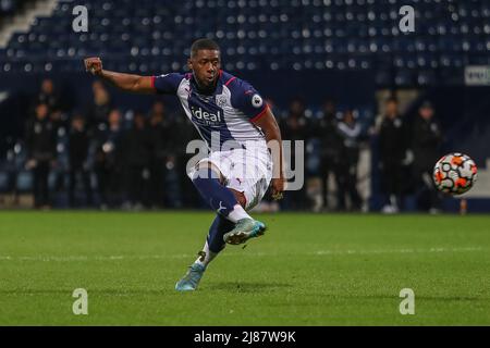 Jovan Malcolm de West Bromwich Albion a sauvé sa pénalité Banque D'Images