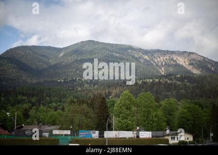 Garmisch-Partenkirchen est depuis des mois en préparation à la réunion de G7 du 13 mai 2022. La réunion de G7 aura lieu à Schloss Elmau, près de Garmisch-Patenkirchen, du 26 juin au 28 2022 juin. (Photo par Alexander Pohl/Sipa USA) Banque D'Images