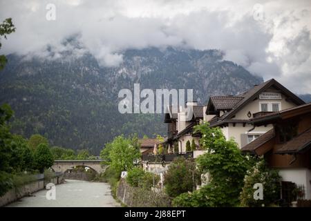 Garmisch-Partenkirchen est depuis des mois en préparation à la réunion de G7 du 13 mai 2022. La réunion de G7 aura lieu à Schloss Elmau, près de Garmisch-Patenkirchen, du 26 juin au 28 2022 juin. (Photo par Alexander Pohl/Sipa USA) Banque D'Images