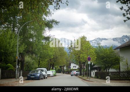 Garmisch Partenkirchen, Allemagne. 13th mai 2022. Garmisch-Partenkirchen est depuis des mois en préparation à la réunion de G7 du 13 mai 2022. La réunion de G7 aura lieu à Schloss Elmau, près de Garmisch-Patenkirchen, du 26 juin au 28 2022 juin. (Photo par Alexander Pohl/Sipa USA) crédit: SIPA USA/Alay Live News Banque D'Images