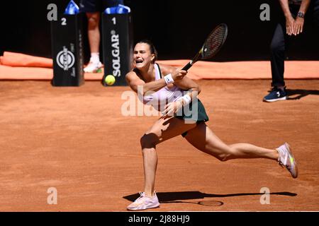 Arena Sabalenka (BLR) lors des quarts de finale contre Amanda Anisimova (USA) du tournoi WTA Master 1000 Internazionali BNL d'Italia à Foro I Banque D'Images