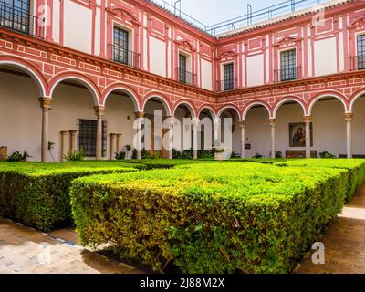 Cour dans le musée des Beaux-Arts de Séville - Espagne Banque D'Images