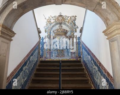 À l'intérieur du palais épiscopal de Faro à l'Algarve au Portugal Banque D'Images