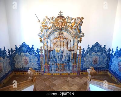 À l'intérieur du palais épiscopal de Faro à l'Algarve au Portugal Banque D'Images