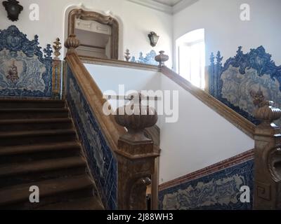 À l'intérieur du palais épiscopal de Faro à l'Algarve au Portugal Banque D'Images