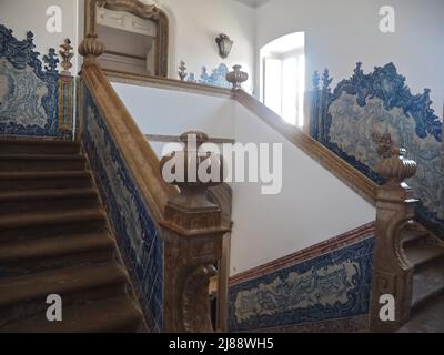 À l'intérieur du palais épiscopal de Faro à l'Algarve au Portugal Banque D'Images