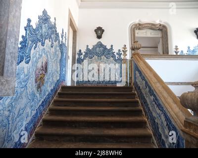 À l'intérieur du palais épiscopal de Faro à l'Algarve au Portugal Banque D'Images