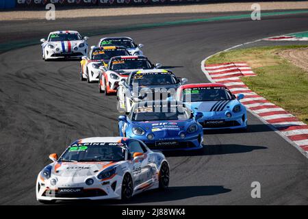 110 DE GROODT Stephane Edwin (bel), cours de Chazel technologie, coupe Alpine A110, action pendant la ronde 2nd de la coupe Alpine Europa 2022, du 13 au 15 mai sur le circuit de Nevers Magny-cours à Magny-cours, France - photo Louis Legon / DPPI Banque D'Images