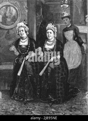 ''ce mariage malheureux, par Francis Eleanor Trollope, ils étaient tous les deux des petites femmes tashb nez", 1888. Depuis, « The Graphic. Un journal hebdomadaire illustré Volume38. Juillet à décembre, 1888'. Banque D'Images