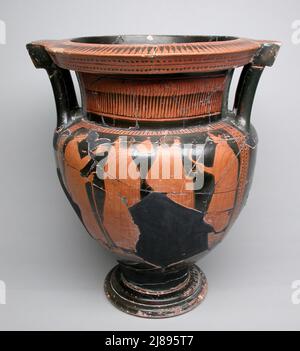 Krater à colonne (bol à mélanger), 460-450 BCE. Banque D'Images