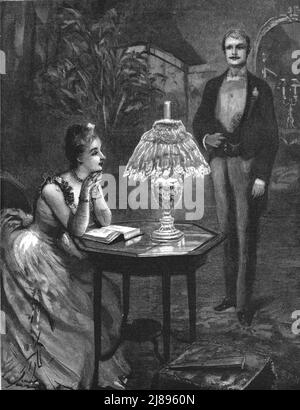 ''ce mariage malheureux, par Francis Eleanor Trollope, Theodore a pensé qu'elle a fait une image charmante', 1888.from, 'le graphique. Un journal hebdomadaire illustré Volume 38. Juillet à décembre, 1888'. Banque D'Images