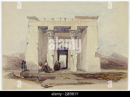 Le Temple de Dendour, Nubia (Dendorack, haute Égypte), 1840/50. Banque D'Images