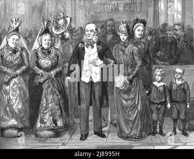 ''ce mariage malheureux, par Francis Eleanor Trollope; quant à "Oncle JO", l'honneur presque lui a suralimenté. ', 1888. Depuis, « The Graphic. Un journal hebdomadaire illustré Volume 38. Juillet à décembre, 1888'. Banque D'Images