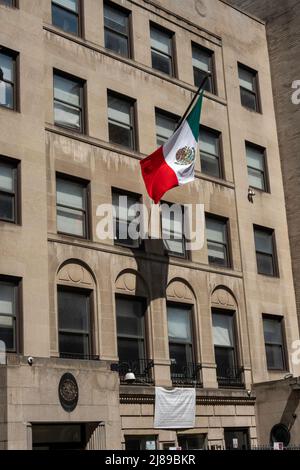 Le consulat général du Mexique est situé au 27, rue E. 39th, à New York, États-Unis 2022 Banque D'Images