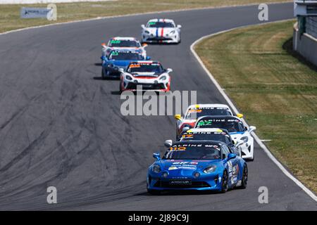 110 DE GROODT Stephane Edwin (bel), cours de Chazel technologie, coupe Alpine A110, action pendant la ronde 2nd de la coupe Alpine Europa 2022, du 13 au 15 mai sur le circuit de Nevers Magny-cours à Magny-cours, France - photo Clément chance / DPPI Banque D'Images