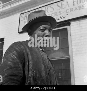 Washington, D.C., travailleur au quai. Banque D'Images