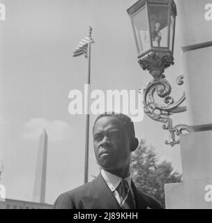 Washington, D.C. Assemblée étudiante internationale. Mbonu Ojike, délégué africain du Nigéria. Banque D'Images