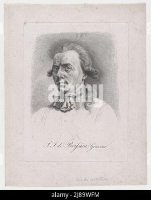 Portrait de Jean-Jacques de Boissieu, début 19th siècle. Banque D'Images