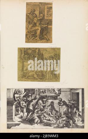 Adoration des bergers. Banque D'Images