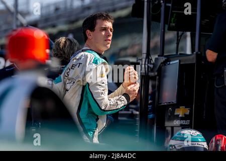 Indianapolis, Indiana, États-Unis. 14th mai 2022. DALTON KELLETT (4), de Stouffville, Canada, se prépare à pratiquer le Grand Prix GMR au circuit automobile d'Indianapolis, dans l'Indiana. (Image de crédit : © Walter G. Arce Sr./ZUMA Press Wire) Banque D'Images