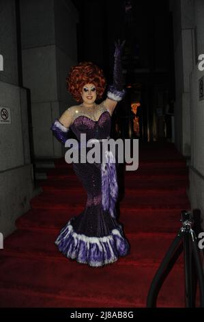 Ali Forney place au Gala de la Table célébrant les talents LGBT tapis rouge à Cipriani Wall Street à New York photos de Nadja Sayej Banque D'Images
