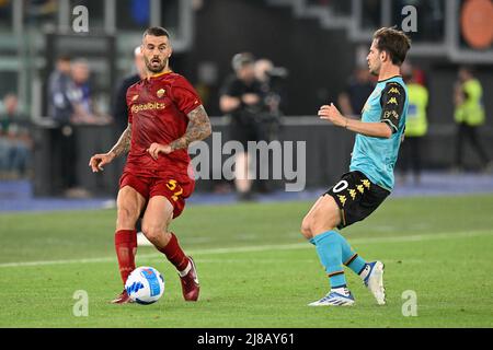 Stadio Olimpico, Rome, Italie. 14th mai 2022. Serie Un football EN TANT que Roma contre Venezia FC; Leonardo Spinazzola de AS Roma crédit: Action plus Sports/Alamy Live News Banque D'Images