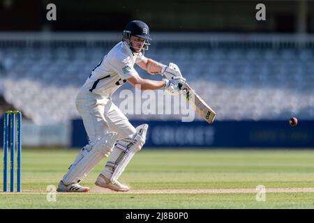 LONDRES, ROYAUME-UNI. 14th mai 2022. Sam Robson de Middlesex pendant le championnat du comté - Middlesex v Notinghamshire au terrain de cricket de Lord's le samedi 14 mai 2022 à LONDRES, EN ANGLETERRE. Credit: Taka G Wu/Alay Live News Banque D'Images