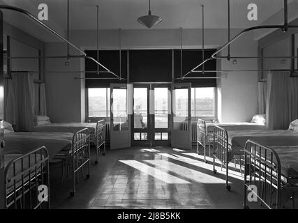 Hospital Ward, Triboro Hospital for Tuberculosis, Jamaïque, New York, États-Unis, Collection Gottcho-Schleisner, Décembre 1940 Banque D'Images