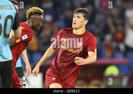 Rome, Italie. 14th mai 2022. Pendant la 37th journée de la série A Championship entre A.S. Roma vs Venezia F.C. le 14th mai 2022 au Stadio Olimpico à Rome, Italie. Crédit : Agence photo indépendante/Alamy Live News Banque D'Images