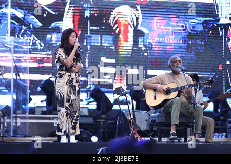 Sao Paulo, Brésil. 14th mai 2022. Le chanteur brésilien Gilberto Gil lors du festival Mita à Spark Arena dans la région ouest de São Paulo ce samedi 14 mai 2022. (Photo: Vanessa Carvalho/Brazil photo Press) Credit: Brazil photo Press/Alay Live News Banque D'Images