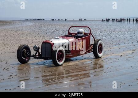 Pendine Sands Hot Rod course Carmarthenshire, pays de Galles du Sud Banque D'Images