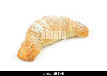 Croissant entier isolé sur fond blanc Banque D'Images