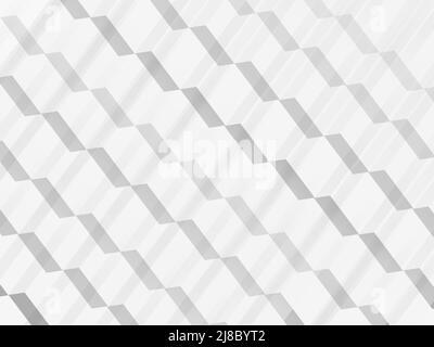 Motif hexagonal blanc et gris clair sur blanc. - photo de stock Banque D'Images