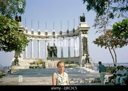 Hémiciclo de la Rotonda Monument de l'indépendance, Guayaquil, province de Guayas, Equateur, Amérique du Sud 1962 Banque D'Images