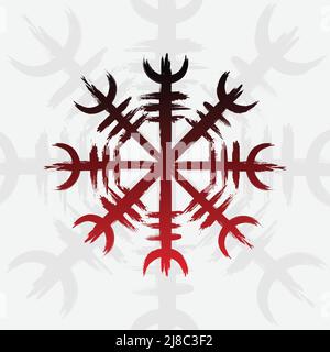 Motif de grunge Runic viking Illustration de Vecteur