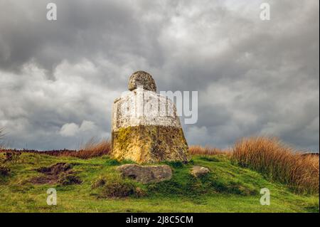 FAT Betty a également appelé la Croix blanche sur Danby High Moor dans le North Yorkshire Banque D'Images