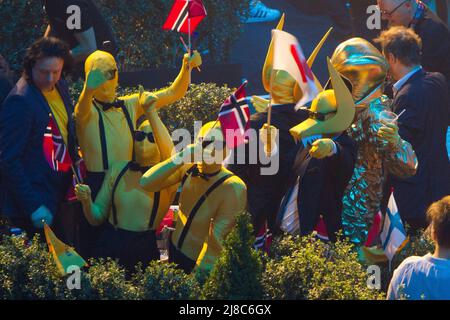 Turin, Italie. 14th mai 2022. Subwoolfer lors de la Grande finale du concours Eurovision Song 2022. Credit: Marco Destefanis / Alamy Live News Banque D'Images